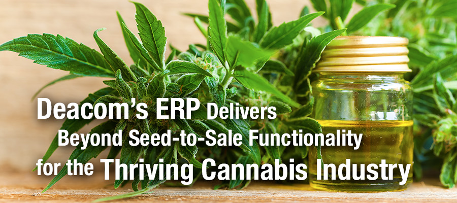 Deacom’s ERP Delivers Beyond Seed-to-Sale Functionality for the Thriving Cannabis Industry